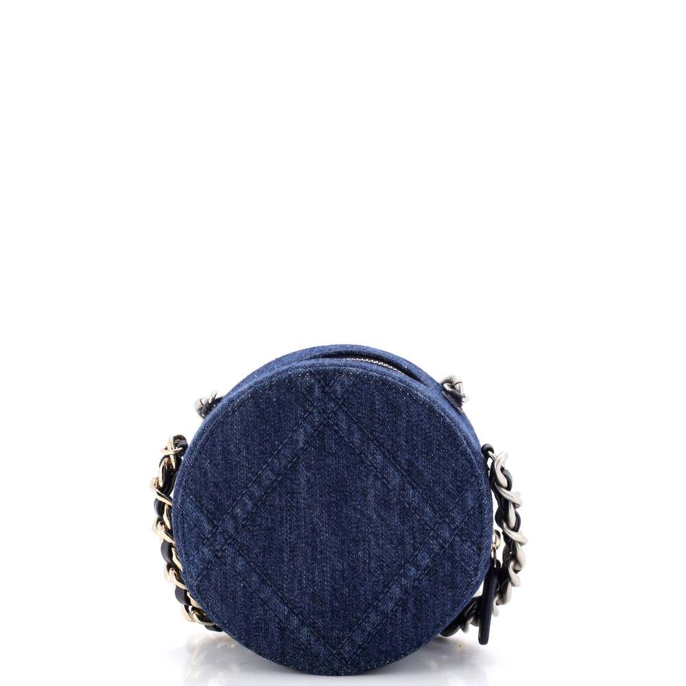 Chanel 19 Round Clutch With Chain #255346C26B - Picture 3 of 6